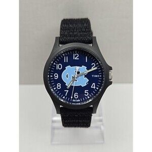 Timex UNC Tar Heels NCAA Pride Watch 42mm Black Resin FastWrap Strap New Battery